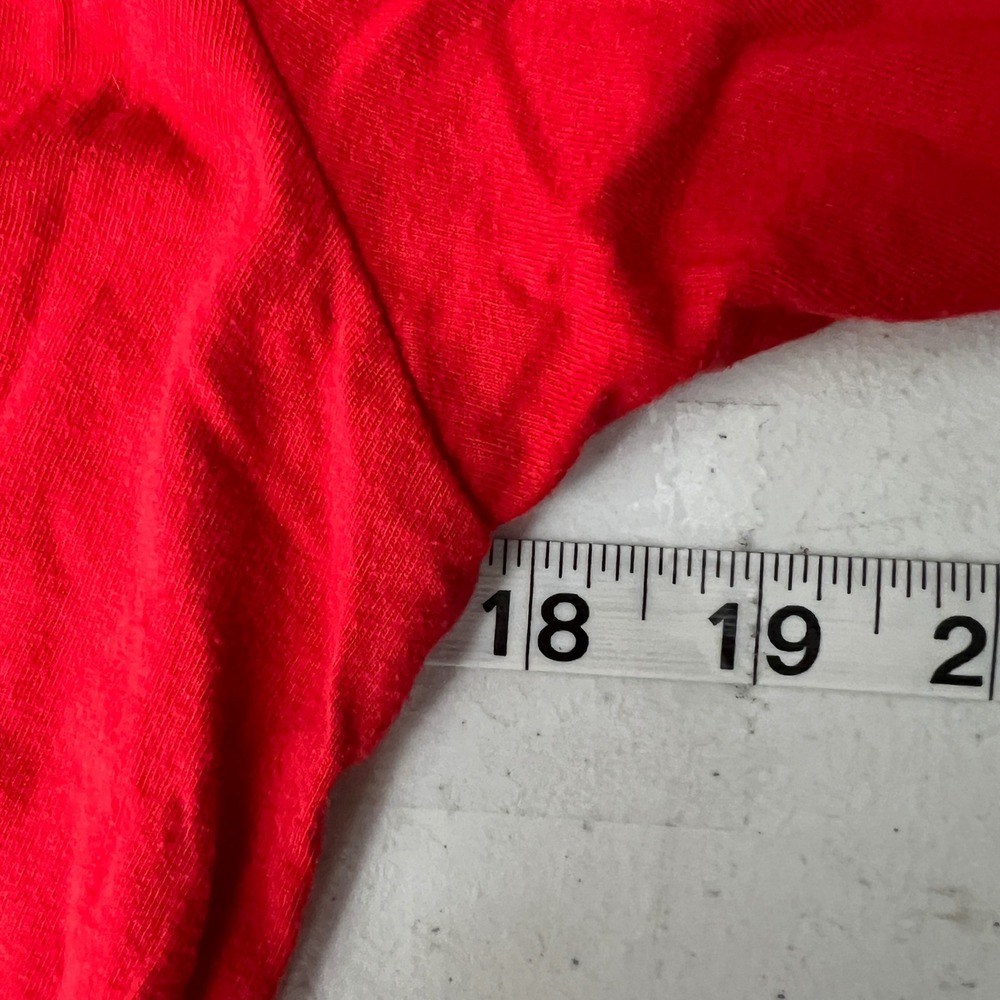 Under Armour Red Baseball Logo T Shirt Mens Medium M Loose Fit Cotton Polyester - Picture 7 of 8
